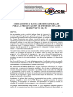 Lineamientos para Informes Finales de Proyecto