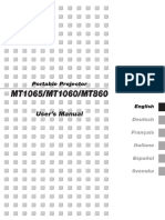 MT1065/MT1060/MT860: User's Manual