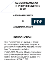 Clinical Significance of Bilirubin in Liver Function Tests