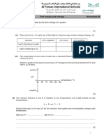 Entropy and Free Energy - FRQ - WS5