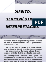 Direito, HermenÊutica e InterpretaÇÃo