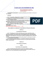 Decreto Federal #98.973-1990 - Transporte Ferroviário de Produtos Perigosos