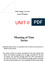 BSA Unit-II Topic - Time Series & Index No.