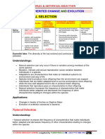 Topic 6.2 Natural Selection and Artificial Selection My Notes 1