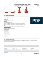 Gate Valve Series 371/W371 Open Stem & Yoke (OS&Y) Gate Valves Series 372/W372 Non Rising Stem (NRS) Gate Valves