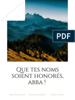 Librinova - Que Tes Noms Soient Honores Abba