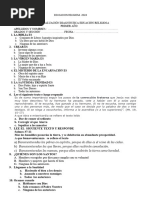 EVALUACION DIAGNOSTICA EDUACION RELIGIOSA TODOS LOS GRADOS 2023 Lunes