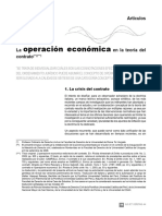 La Operación Económica en La Teoría Del Contrato