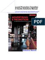 Advertising and Promotion Canadian 6th Edition Guolla Solutions Manual Full Chapter PDF