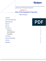 Interpretation of The Population Proportion: Mathematics