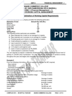 Bcom (Em) Sem 5 - FM I - Examples of Estimating WC - Acc - 2324