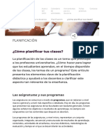 ¿Cómo Planificar Tus Clases