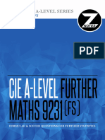 Cie A2 Furthermaths 9231 Statistics1 v1 Znotes