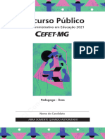 Pedagogo Cefet 2021