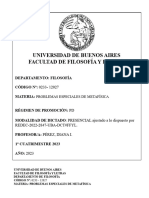 0233 - 12027 Problemas Especiales de Metafísica (Pérez PD)