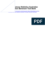 Basic Business Statistics Australian 4Th Edition Berenson Test Bank Full Chapter PDF