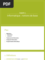 Cours Informatique L1 - Leçon 1