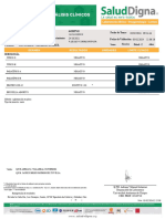 Nº Cliente: Fecha de Nacimiento: Folio: Médico: Fecha de Toma: Fecha de Validación: Sexo: Paciente: Años