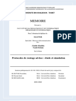 Memoire: Protocoles de Routage Ad-Hoc: Étude Et Simulation