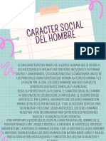 Carácter Social Del Hombre