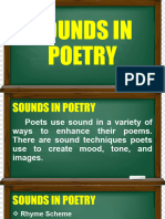 ENGLISH 8 - Sound Devices and Figures of Speech