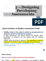 Unit 3 Designing and Developing Assessments