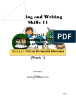 Module 1 Reading and Writing