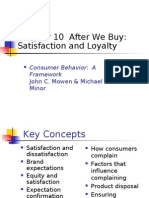 Consumer Satisfaction and Loyalty