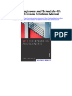 Ebook C For Engineers and Scientists 4Th Edition Bronson Solutions Manual Full Chapter PDF