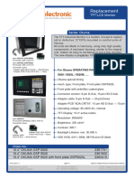 Datasheet TFT Monitor Okuma Control