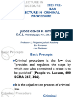 Criminal Procedure