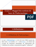 Notions D Informatiques - Computer and Its Compenants