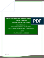 SP 3 - Summative Assessment Memoranda