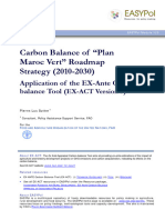 Carbon Balance of "Plan Maroc Vert