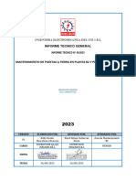 Informe de Mantto POZOS A TIERRA