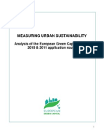 Measuring Urban Sustainability: Analysis of The European Green Capital Award 2010 & 2011 Application Round