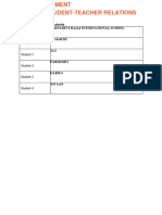 Student Teacher Assessment Form