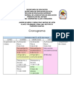 Planeacion Semana 1 de Mayo