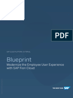 Blueprint Modernize The Employee User Experience Cloud With SAP Fiori Cloud