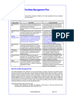 Facility Management Plan Template