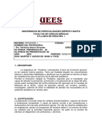 Syllabus Pediatría I