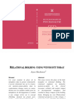 Relational Holding Using Winnicott Today
