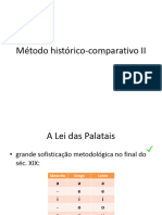 Método Histórico-Comparativo II