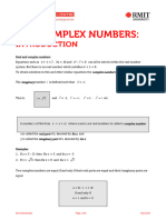 01 Complex Numbers Introduction