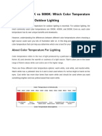 3000K Vs 4000K Vs 5000K - Which Color Temperature Is The Best For Outdoor Lighting