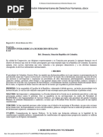 Denuncia CIDH Pacto. "Ruptura Institucional".