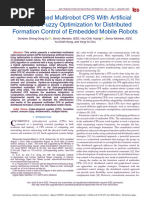 A Networked Multirobot CPS With Artificial Immune Fuzzy Optimization For Distributed Formation Control of Embedded Mobile Robots