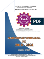 Proyecto Educativo Institucional Iest Faz - Pei - 2018 - 2021 (Reparado)