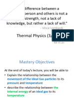 Thermal Physics 2015 Lecture 3