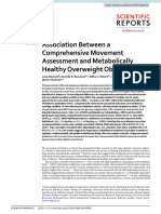 Association Between A Comprehensive Movement Assesment and Metabolically